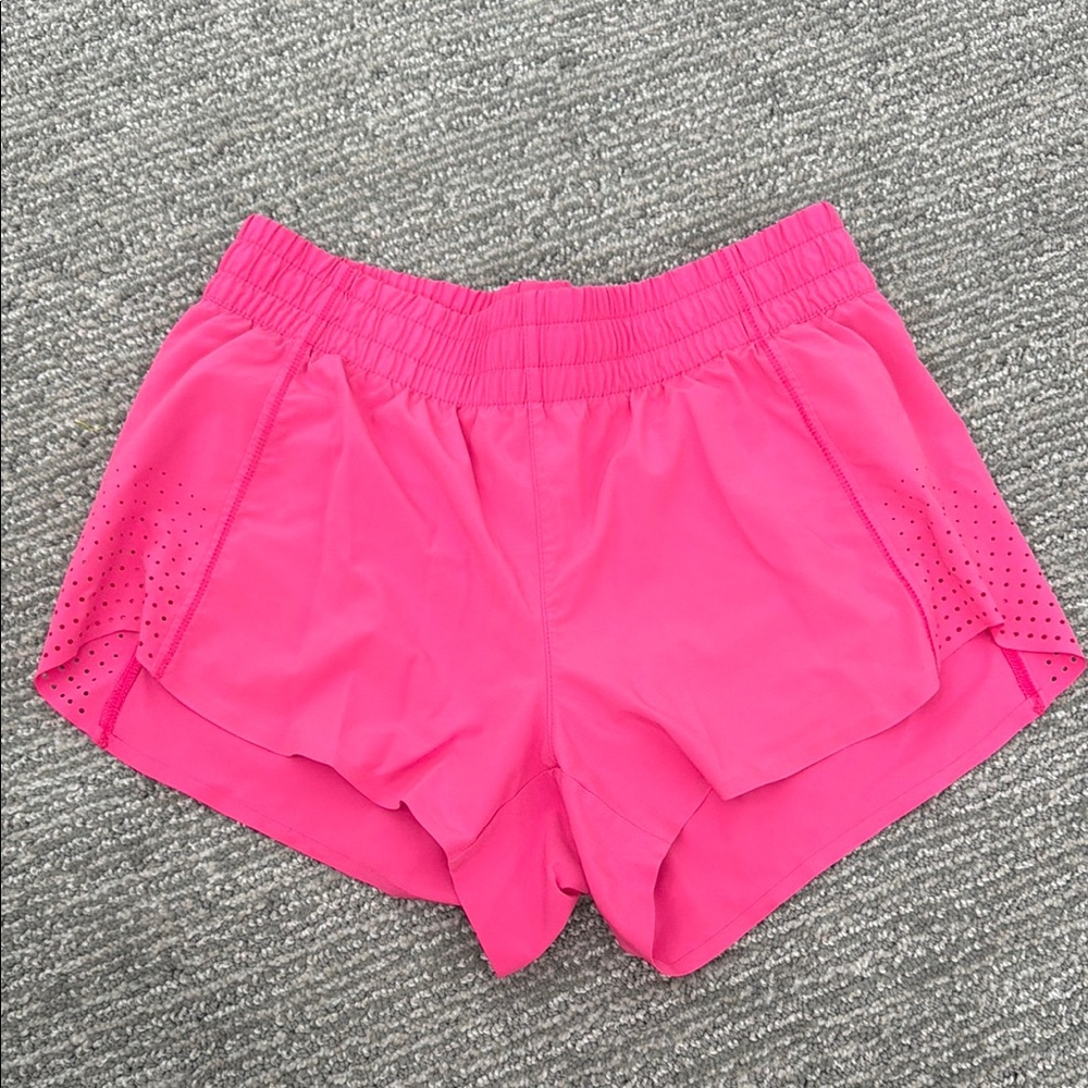 Women's Hot Pink Athleta Hustle 3” Shorts